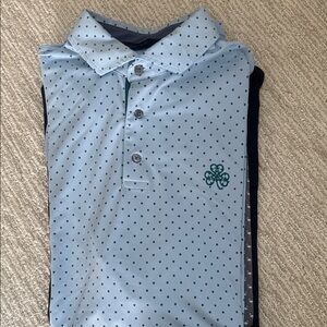 Greyson Sky Blue Patterned Polo